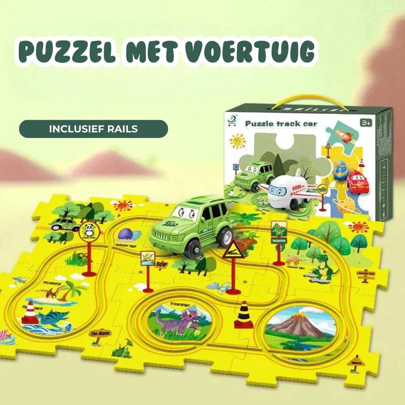 Rennstrecken-Puzzle | Förder die Kreativität deines Kindes