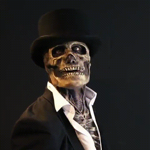 Haunted 3D Halloween Skeleton Mask