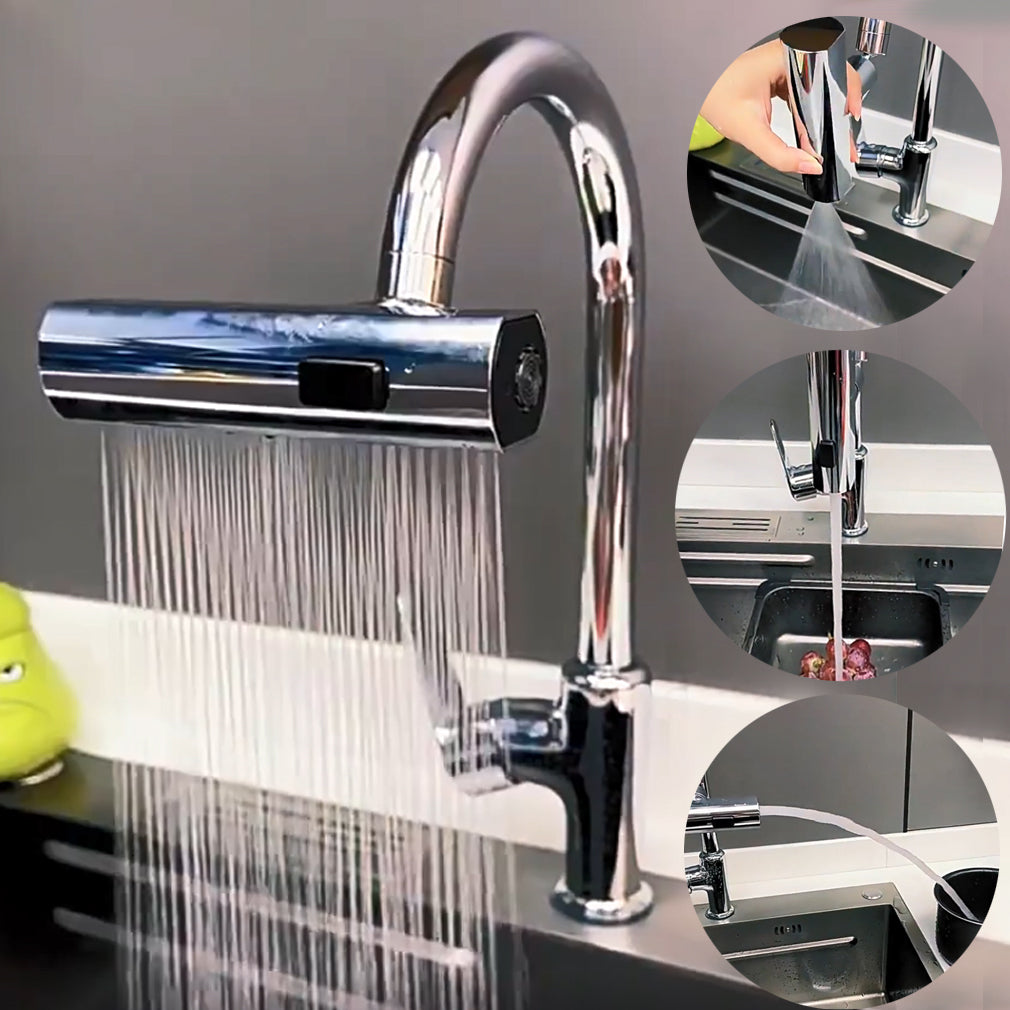 Waterval Kraan™ | Stilvolle 3-in-1 Ergonomische Armatur