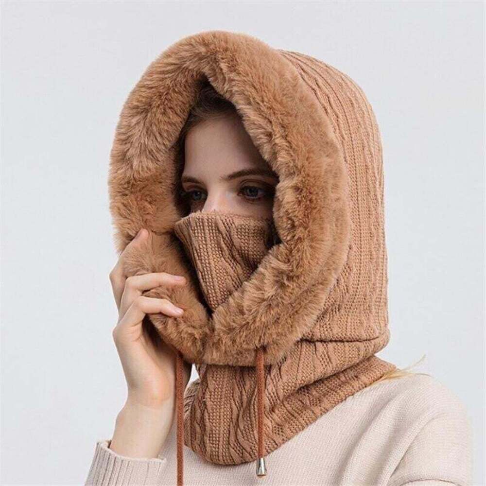 WinterCozy | Warme gestrickte Kapuzenschal