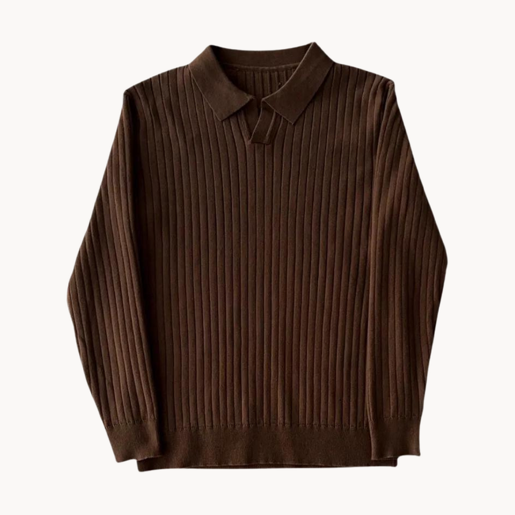 Mason | Herren leichte Poloshirt mit offenem Kragen
