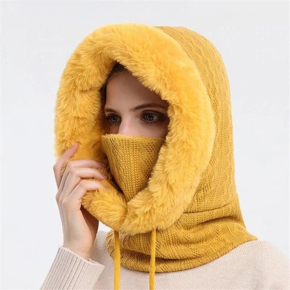 WinterCozy | Warme gestrickte Kapuzenschal