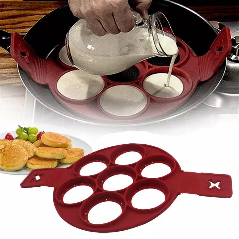 Silikon Mini-Pfannkuchenform | Mache köstliche American Pancakes