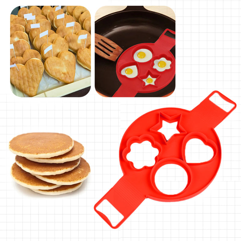 Silikon Mini-Pfannkuchenform | Mache köstliche American Pancakes
