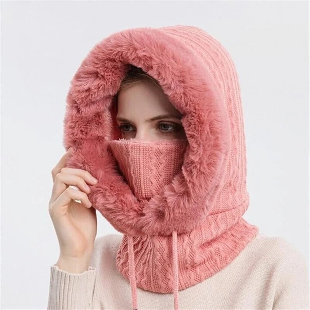 WinterCozy | Warme gestrickte Kapuzenschal
