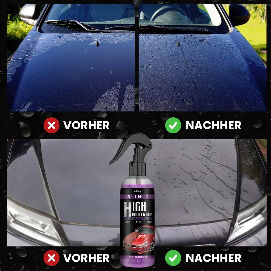 AutoGlanz™ | 3-in-1 Nano-Keramik-Beschichtungsspray | 1+2 Gratis