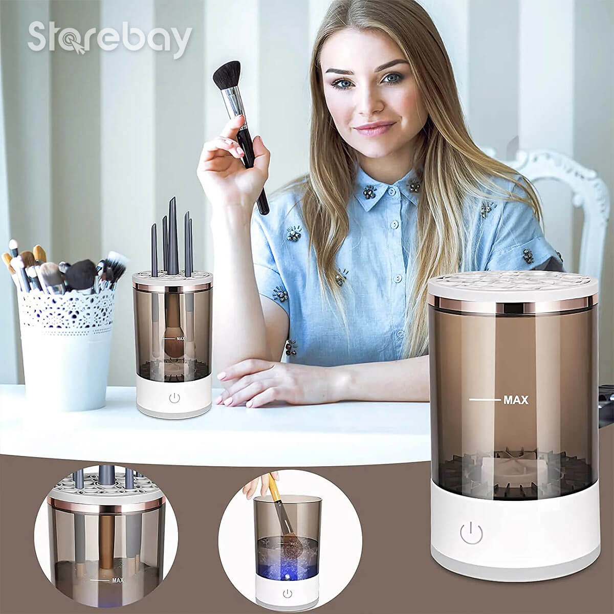 BeautyFresh™ | Automatischer Make-up-Pinselreiniger