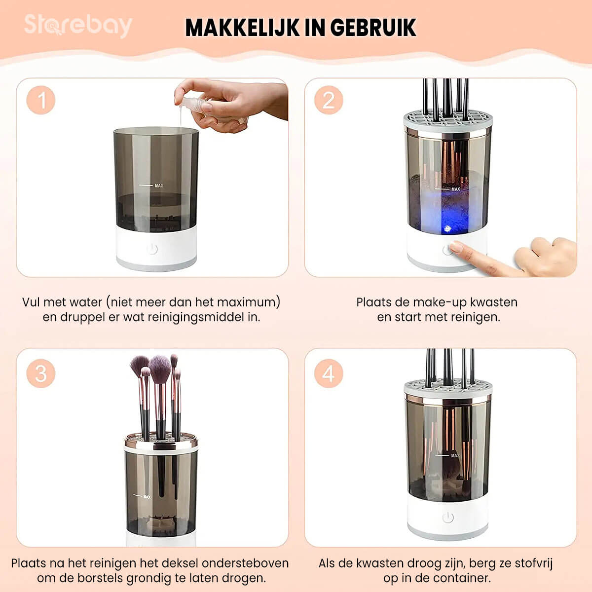 BeautyFresh™ | Automatischer Make-up-Pinselreiniger