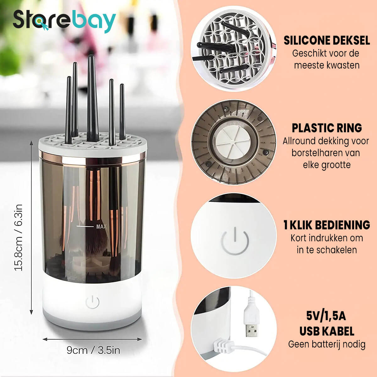 BeautyFresh™ | Automatischer Make-up-Pinselreiniger