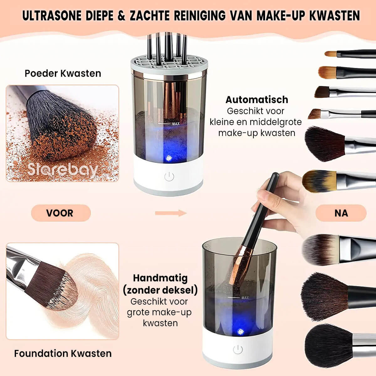 BeautyFresh™ | Automatischer Make-up-Pinselreiniger