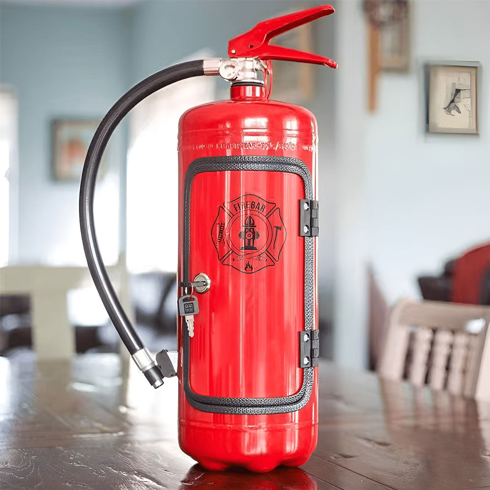 FireVault™ | Minibar im Feuerlöscher-Design