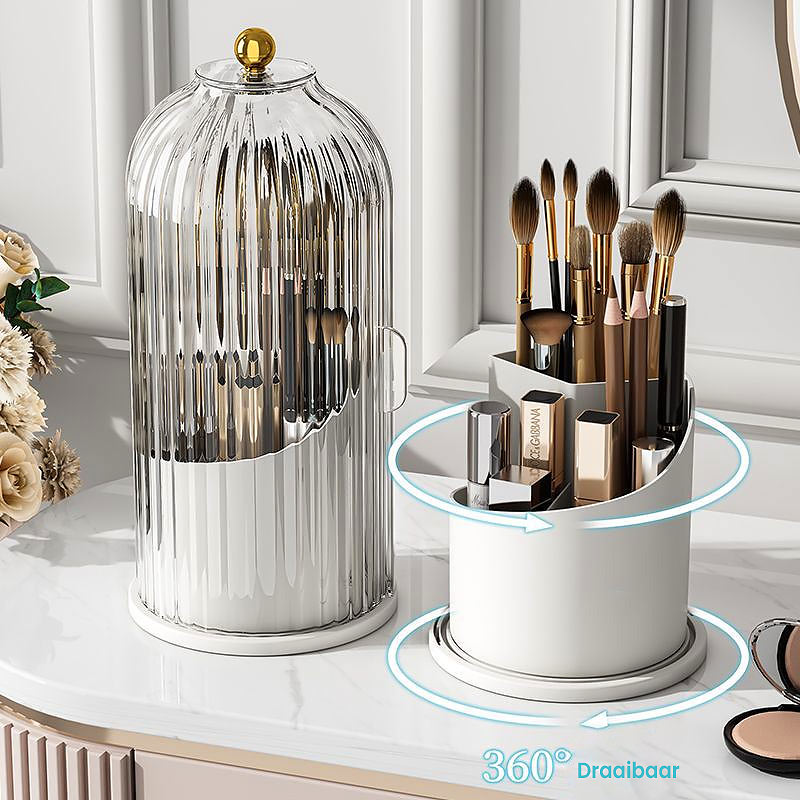 Eleganter 360° drehbarer Make-up-Pinsel-Organizer