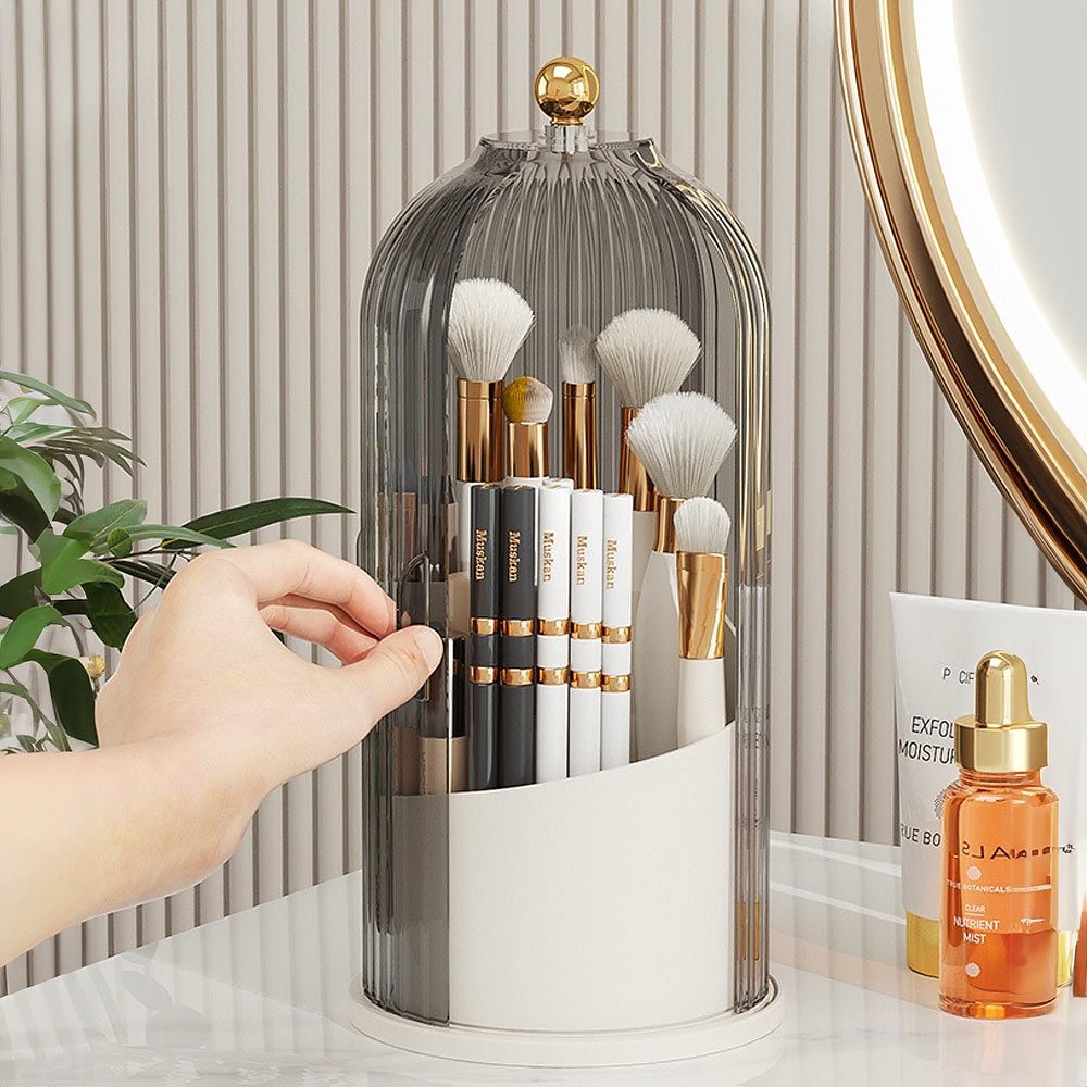 Eleganter 360° drehbarer Make-up-Pinsel-Organizer