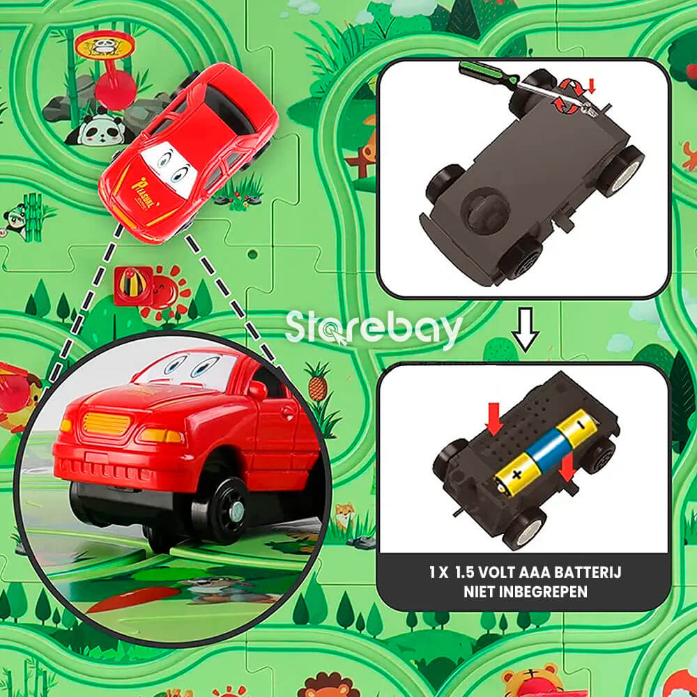 Rennstrecken-Puzzle | Förder die Kreativität deines Kindes