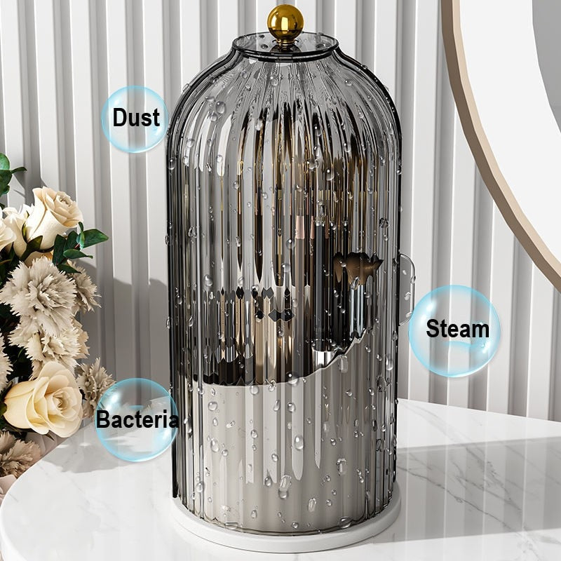Eleganter 360° drehbarer Make-up-Pinsel-Organizer