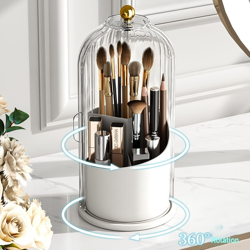 Eleganter 360° drehbarer Make-up-Pinsel-Organizer