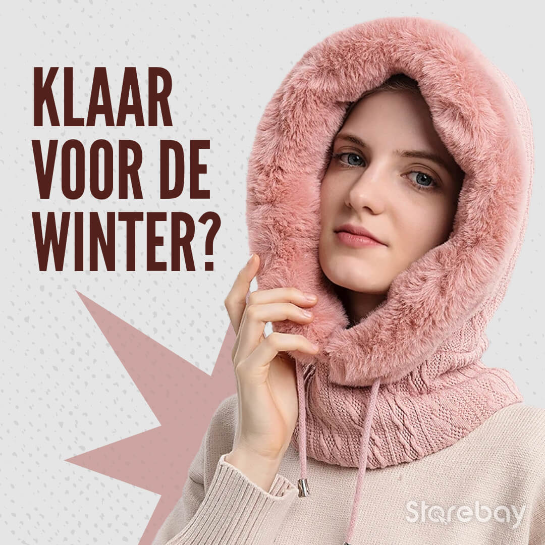 WinterCozy | Warme gestrickte Kapuzenschal