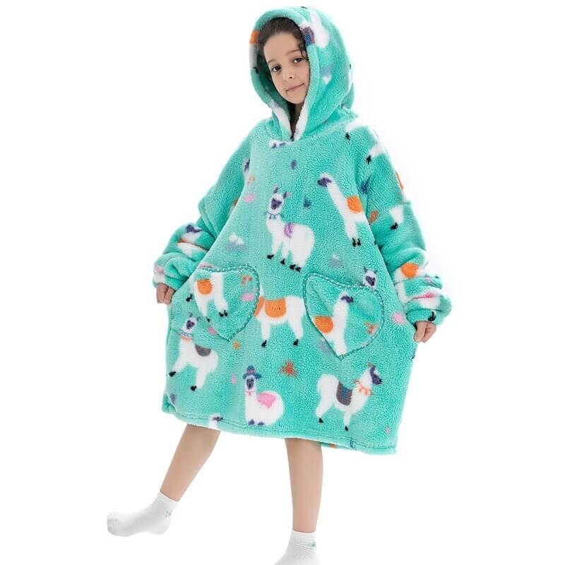 Shoodie™ Alpaka | Nie wieder frieren mit dieser warmen Fleece-Hoodiedecke!