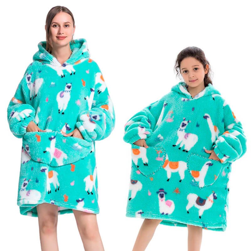 Shoodie™ Alpaka | Nie wieder frieren mit dieser warmen Fleece-Hoodiedecke!