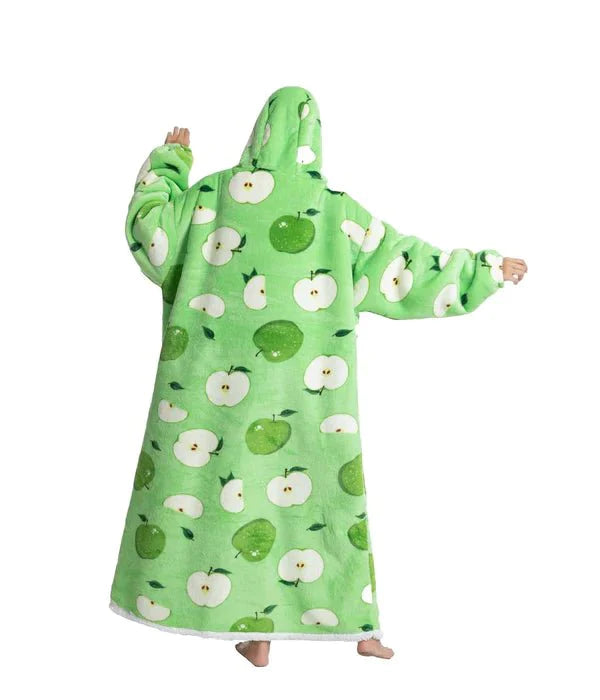 Shoodie™ Apfel Extra Lang | Nie wieder frieren mit dieser warmen Fleece-Hoodiedecke!!