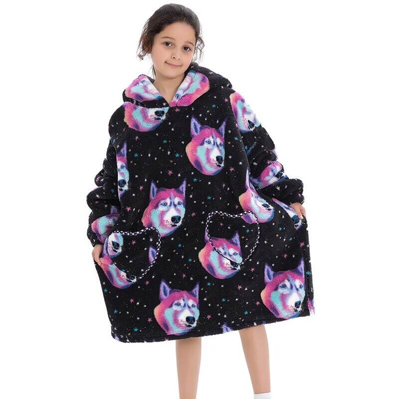 Shoodie™ Husky | Nie mehr frieren mit dieser warmen Fleecedecke!