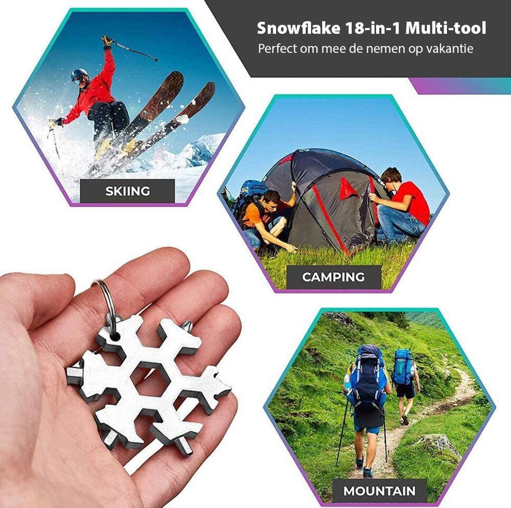 Snowflake 18-in-1 Multi-Tool | Immer das richtige Werkzeug für jede Aufgabe