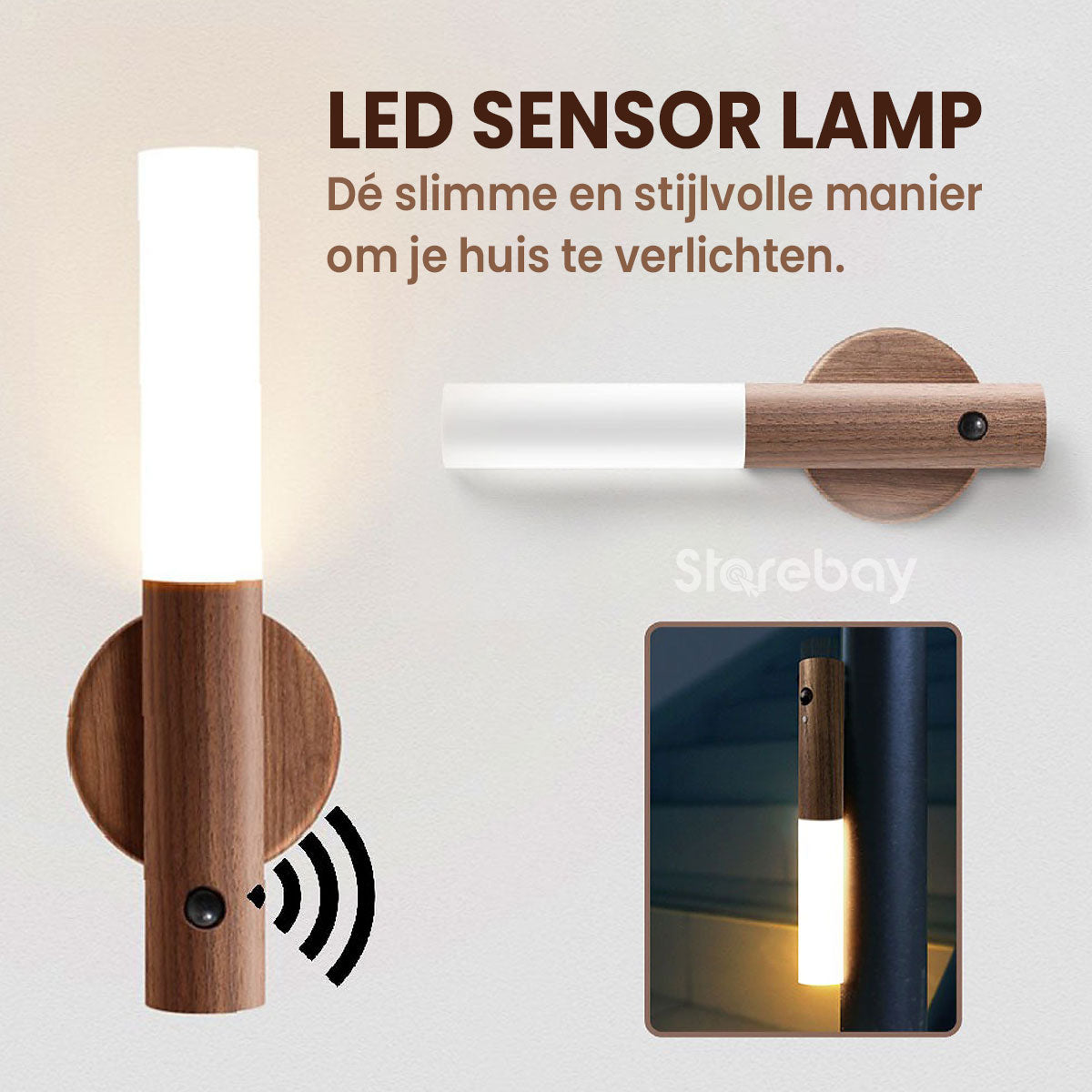 LED-Wandleuchte mit Bewegungssensor